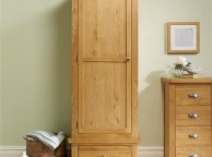 Birlea Woburn Oak 1 Door 1 Drawer Wardrobe Thumbnail