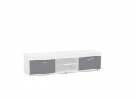 Birlea Edgeware TV Unit In White And Grey Thumbnail