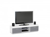 Birlea Edgeware TV Unit In White And Grey Thumbnail