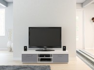 Birlea Edgeware TV Unit In White And Grey Thumbnail