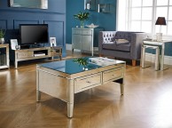 Birlea Valencia Mirrored Lamp Table Thumbnail