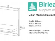 Birlea Urban Rustic Finish Medium Size Floating Shelf Thumbnail