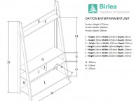 Birlea Dayton Entertainment TV Unit In Oak Thumbnail