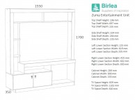 Birlea Zuma Entertainment Unit In Black Thumbnail