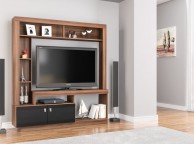 Birlea Zuma Entertainment Unit In Walnut And Black Thumbnail