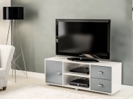 Birlea Covent TV Unit In White And Grey Thumbnail