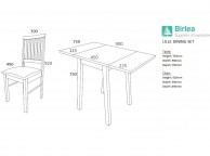 Birlea Lille Drop Leaf Dining Set Thumbnail