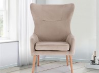 Birlea Bow Armchair In Beige Fabric Thumbnail