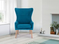 Birlea Bow Armchair In Sapphire Fabric Thumbnail