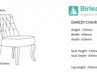 Birlea Darcey Chair In Beige Fabric Thumbnail