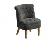 Birlea Grace Chair In Grey Velvet Fabric Thumbnail