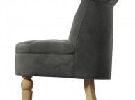 Birlea Grace Chair In Grey Velvet Fabric Thumbnail