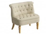 Birlea Grace Snuggle Chair In Beige Fabric Thumbnail