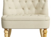 Birlea Grace Snuggle Chair In Beige Fabric Thumbnail