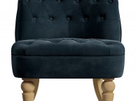 Birlea Grace Snuggle Chair In Midnight Blue Fabric Thumbnail