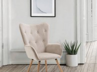 Birlea Willow Armchair In Beige Fabric Thumbnail