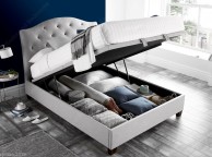 Kaydian Lindisfarne 5ft Kingsize Stone Fabric Ottoman Storage Bed Thumbnail