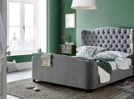 Kaydian Duchess 6ft Super Kingsize Light Grey Fabric Bed Thumbnail