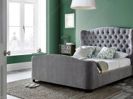 Kaydian Duchess 6ft Super Kingsize Light Grey Fabric Bed Thumbnail