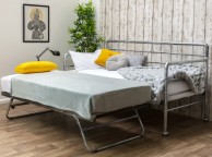 Sleep Design Banbury 3ft Single Silver Finish Metal Day Bed Frame And Trundle Thumbnail