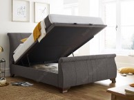 Kaydian Bamburgh 4ft6 Double Charcoal Fabric Ottoman Bed Frame Thumbnail