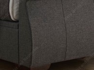 Kaydian Bamburgh 4ft6 Double Charcoal Fabric Ottoman Bed Frame Thumbnail