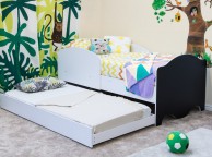 Sleep Design Teddy White Wooden Kids Day Bed With Guest Trundle Thumbnail