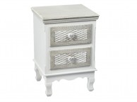 LPD Brittany 2 Drawer Bedside Shabby Chic Style Thumbnail