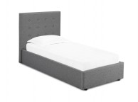 LPD Lucca Plus 3ft Single Grey Fabric Ottoman Bed Frame Thumbnail