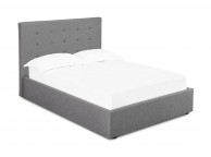 LPD Lucca Plus 4ft Small Double Grey Fabric Ottoman Bed Frame Thumbnail