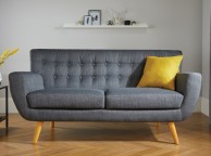 Birlea Loft 3 Seater Sofa In Grey Fabric Thumbnail