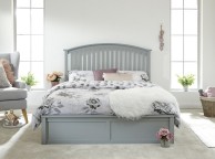 GFW Madrid 4ft6 Double Grey Wooden Ottoman Bed Thumbnail