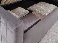 GFW Delaware 5ft Kingsize Pewter Fabric Side Lift Ottoman Bed Frame Thumbnail