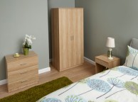 GFW Panama 3 Piece Bedroom Set In Oak Thumbnail