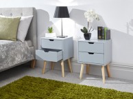 GFW Pair Of Nyborg Bedsides In Light Grey Thumbnail