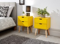 GFW Pair Of Nyborg Bedsides In Yellow Thumbnail