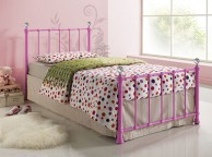 Birlea Jessica 3ft Single Pink Metal Bed Frame with Crystal Finials Thumbnail