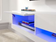 GFW Galicia White Gloss LED TV Unit 180cm Thumbnail