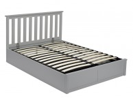 LPD Oxford 5ft Kingsize Grey Wooden Ottoman Bed Frame Thumbnail