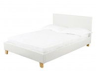 LPD Prado 5ft Kingsize White Faux Leather Bed Frame Thumbnail