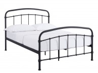 LPD Halston 5ft Kingsize Black Metal Bed Frame Thumbnail