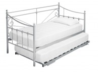 LPD Sienna 3ft Single Silver Metal Day Bed Frame Thumbnail