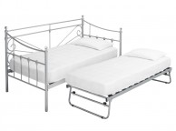 LPD Sienna 3ft Single Silver Metal Day Bed Frame Thumbnail