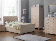 Julian Bowen Capri 4ft6 Double Mink Fabric Storage Bed Thumbnail