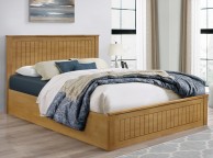 Birlea Fairmont 5ft Kingsize Wooden Ottoman Bed Frame In Oak Thumbnail