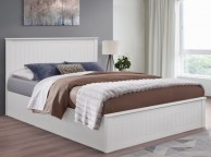 Birlea Fairmont 4ft6 Double Wooden Ottoman Bed Frame In White Thumbnail