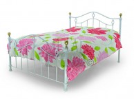 Metal Beds Blenheim 5ft Kingsize White Metal Bed Frame Thumbnail