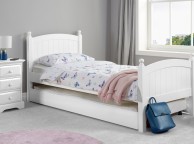 Birlea Whitehaven 3ft Single White Wooden Guest Bed Thumbnail