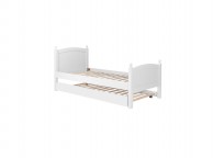 Birlea Whitehaven 3ft Single White Wooden Guest Bed Thumbnail