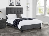 Julian Bowen Sorrento 5ft Kingsize Grey Linen Fabric Bed Frame Thumbnail